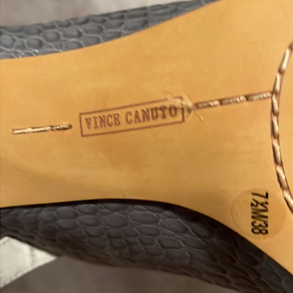 Vince Camuto Releen slingback crocodile blue/grey sandal size 7.5 - Picture 8 of 8
